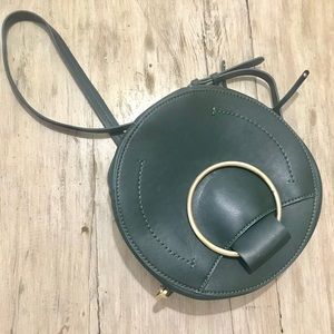 Never used Zara circle bag pixie green emerald
